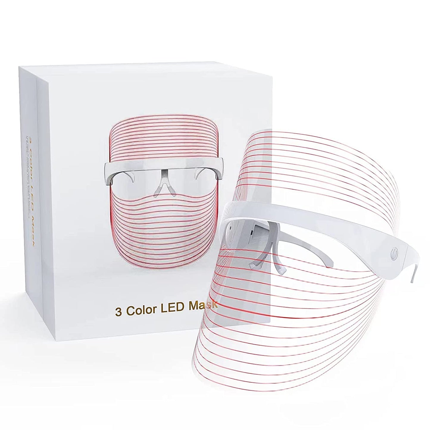 Anti-Aging 3 Color Electric LED Light Therapy Facial Beauty Mask